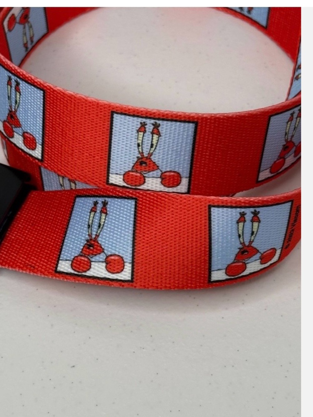 Red Cartoon Mr Crab  belt